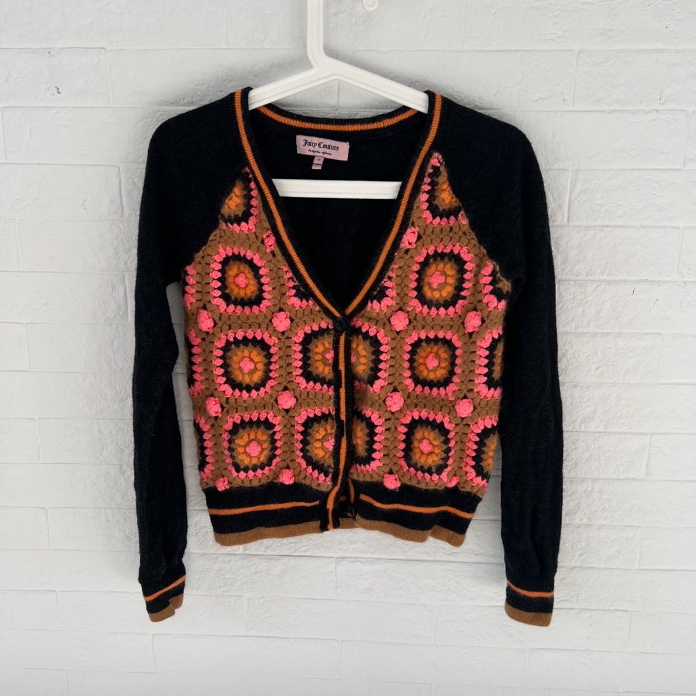 Juicy Couture Knitted V Cut Cardigan Size S